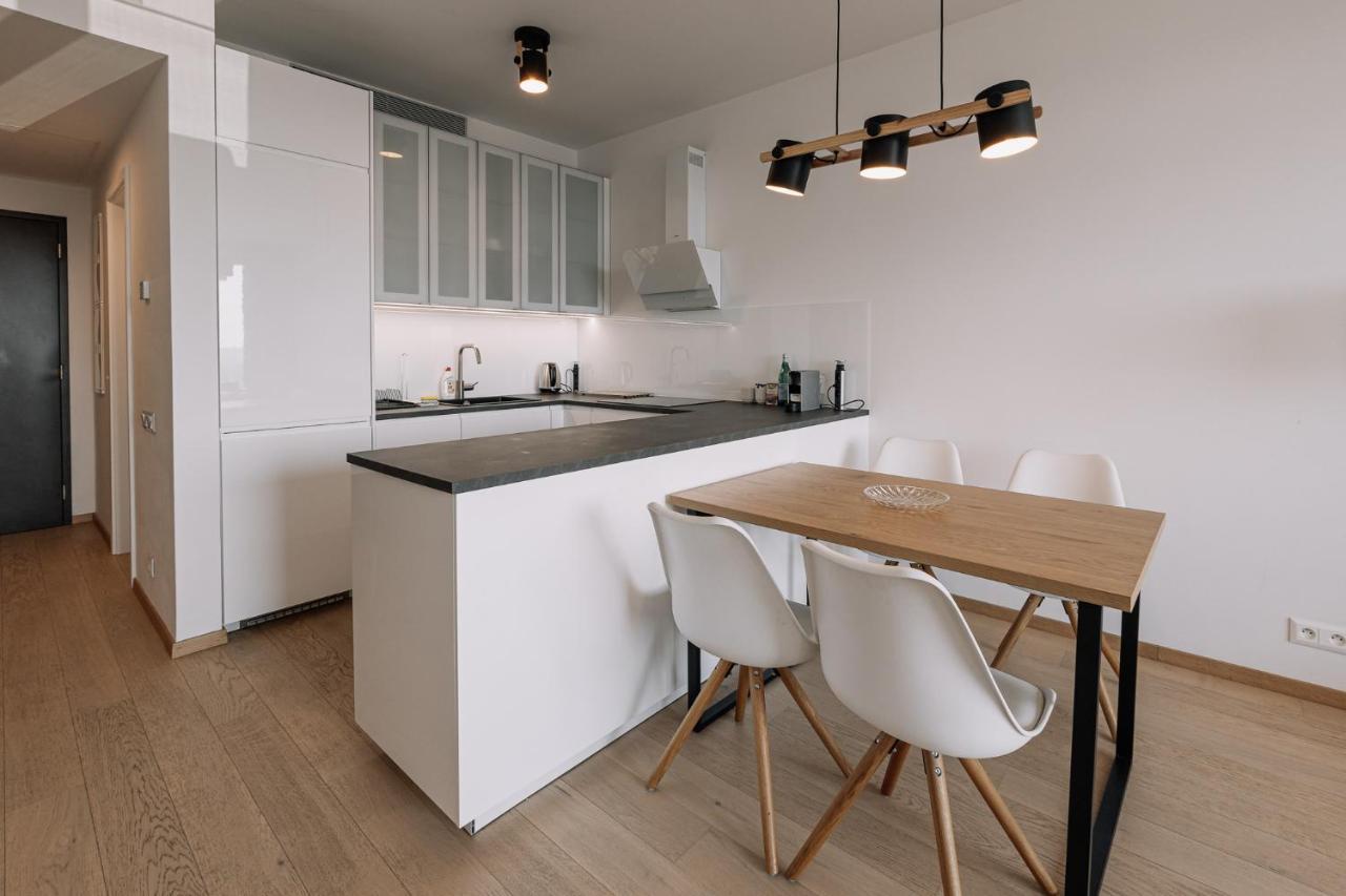 Skau Blue Residence In Sky Park 21 Floor 2 Tower Panoramic View Free Parking Pressburg Exterior foto