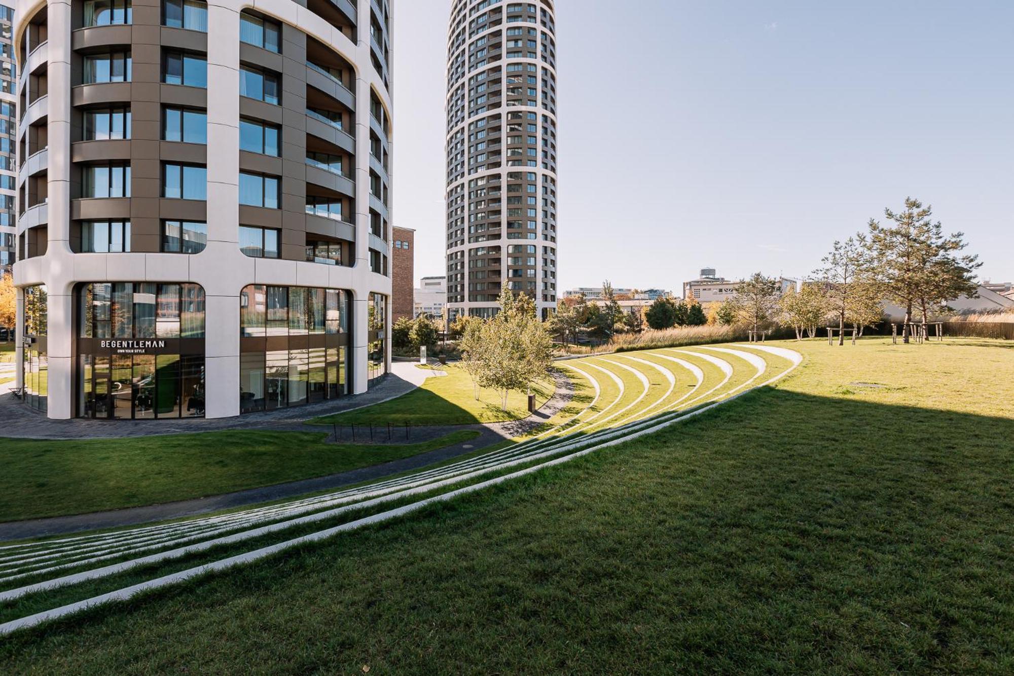 Skau Blue Residence In Sky Park 21 Floor 2 Tower Panoramic View Free Parking Pressburg Exterior foto